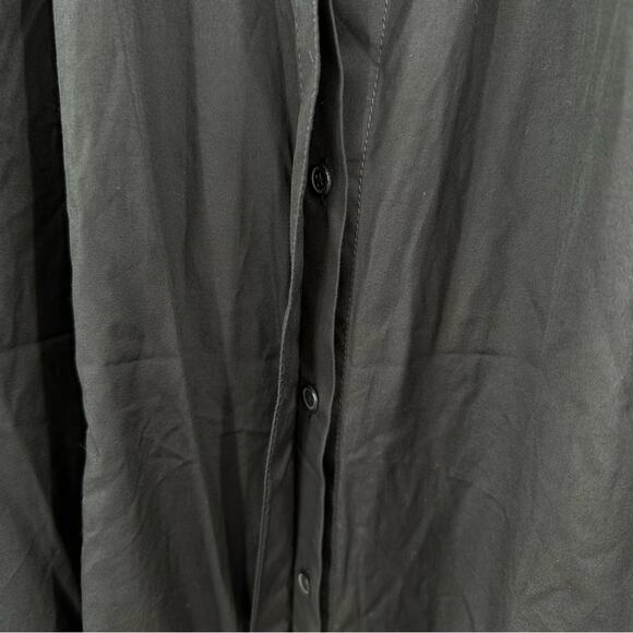 Madewell Flutter Sleeve Button-Front Mini Dress in Poplin in black Size XS - Picture 5 of 10